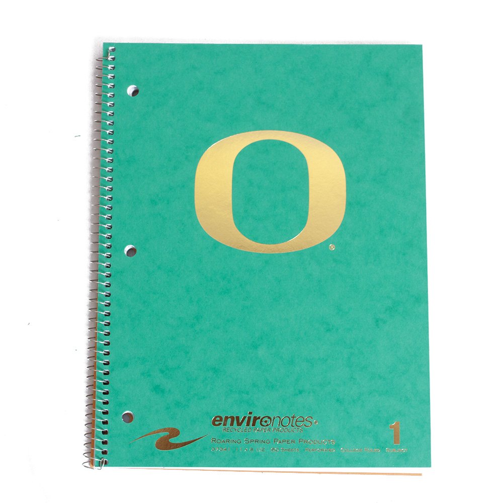 Classic Oregon O, Roaring Spring, Spiral 1-Subject, Art & School, 2024, Notebook, 851953
